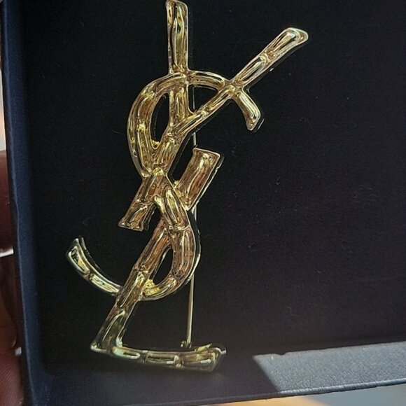YSL YVES SAINT LAURENT BROOCH NIB - Picture 8 of 12